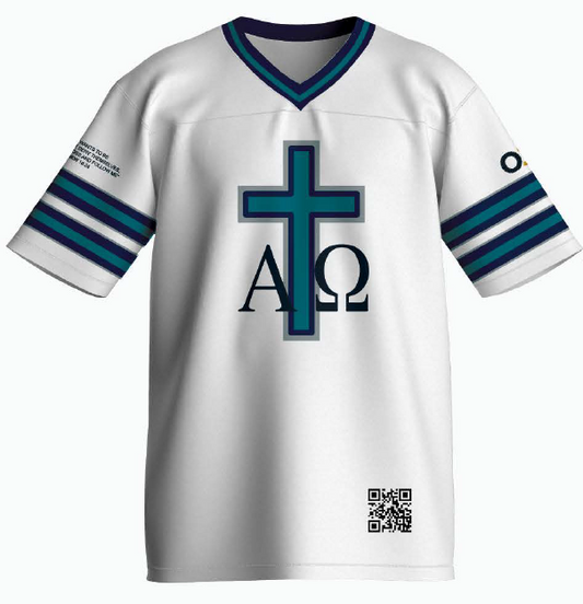 Football Jersey - Teal/Dark Blue/Grey